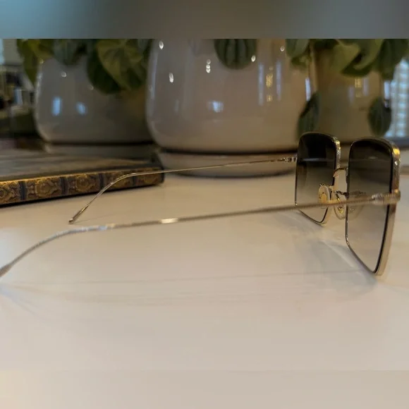 Authentic Oliver Peoples OV1236S 50358E Rassine Square Gold Sunglasses – w/ Case - Picture 8 of 9